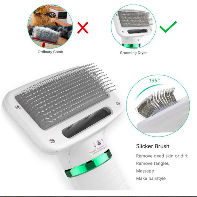Sèche-Cheveux Électrique pour Animaux avec Peigne Chauffant