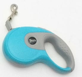 Laisse pour chien de 5M couleur turquoise avec prise ergonomique, idéale pour assurer confort et sécurité lors des promenades.
