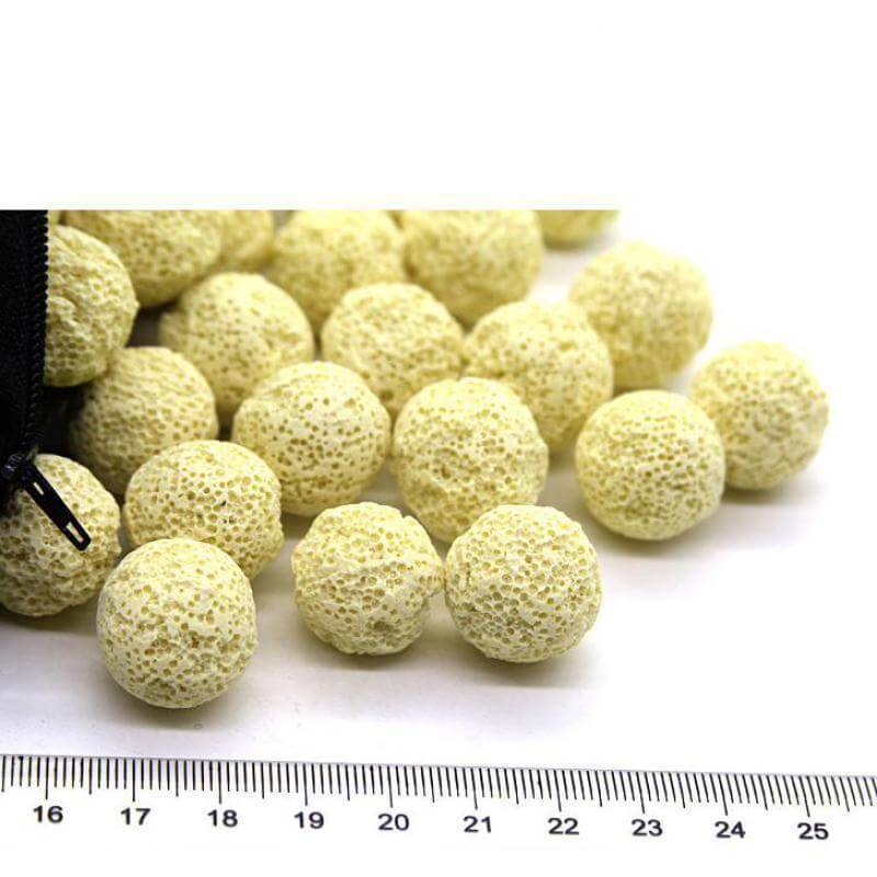 Boules bactériennes pour aquarium, diamètre environ 20mm, durables et efficaces pour la qualité de l'eau.