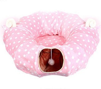 Tunnel de jeu pour chat et chiot 1.2M avec 2 fenêtres