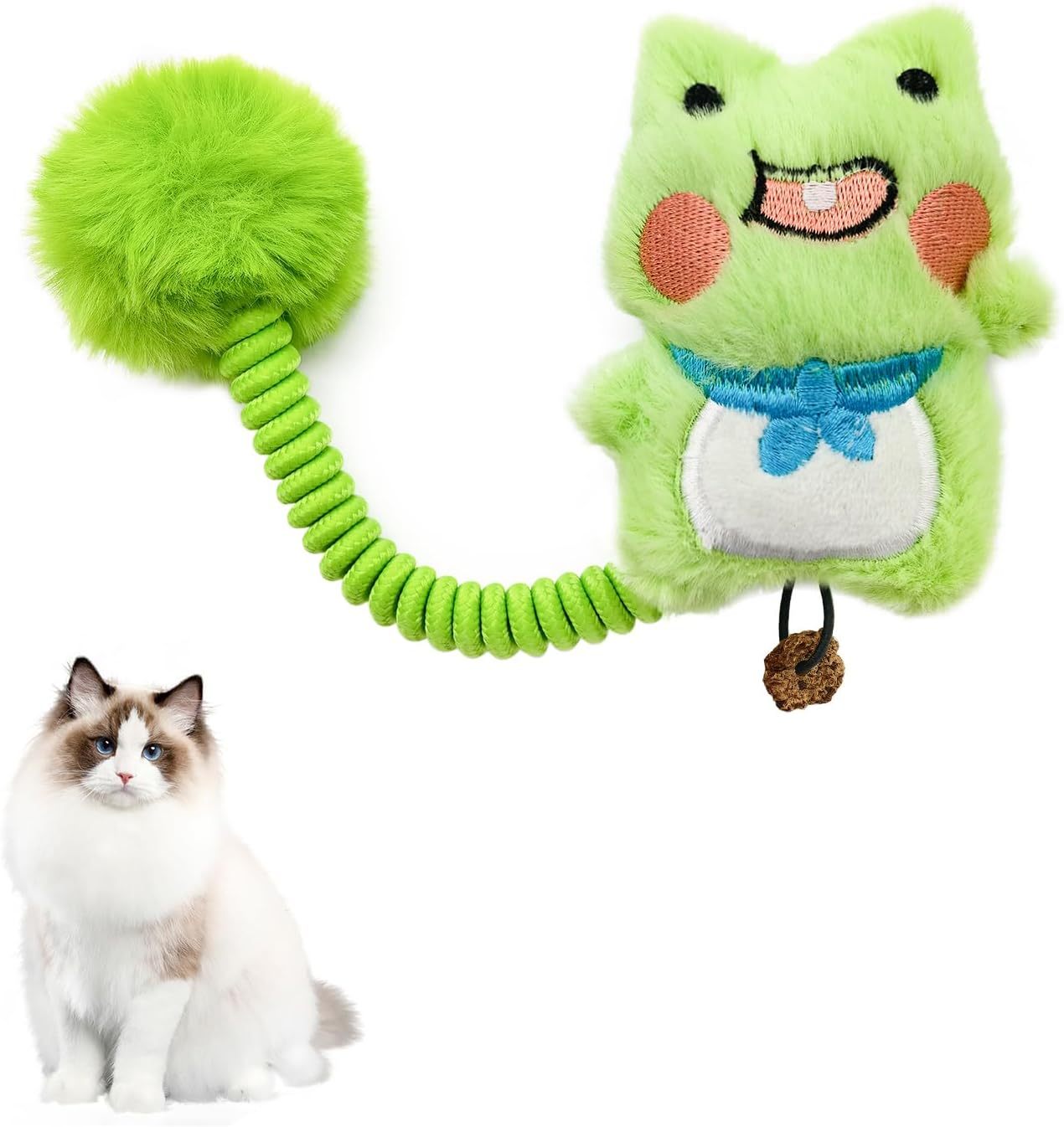 Jouets interactifs pour chat avec Silvervine et balle en peluche