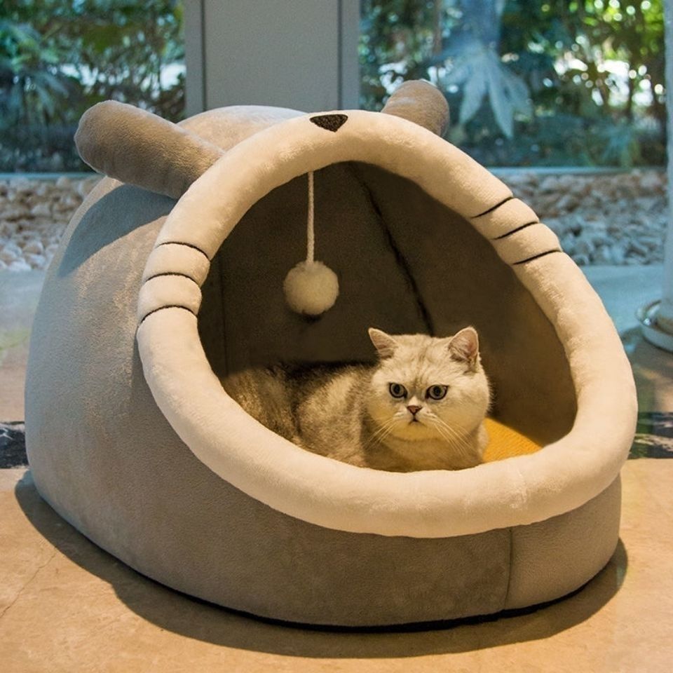 Maison Semi-enfermée Universelle pour Chats - Quatre Saisons