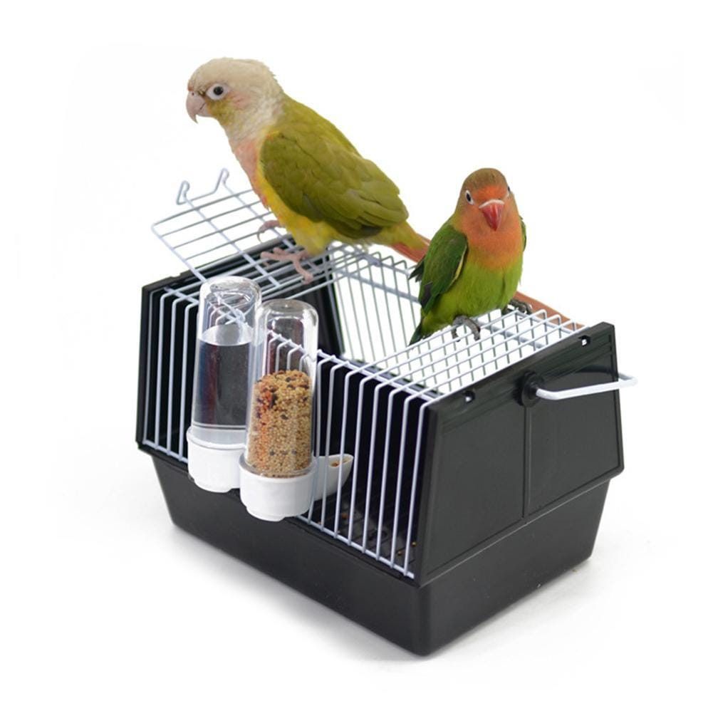 Cage Portable pour Oiseaux avec Accessoires
