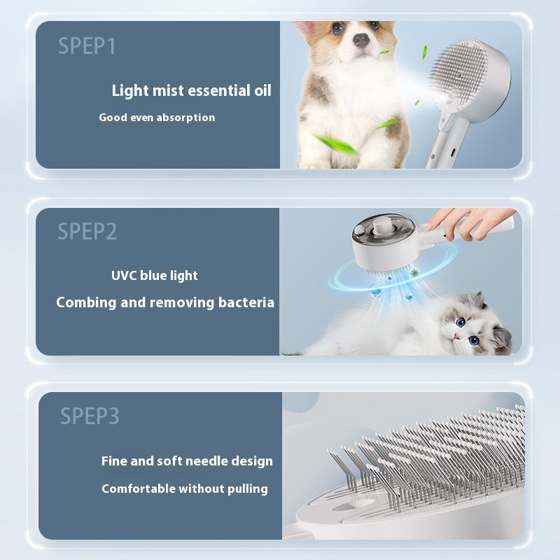 Brosse Auto-Nettoyante pour Animaux de Compagnie