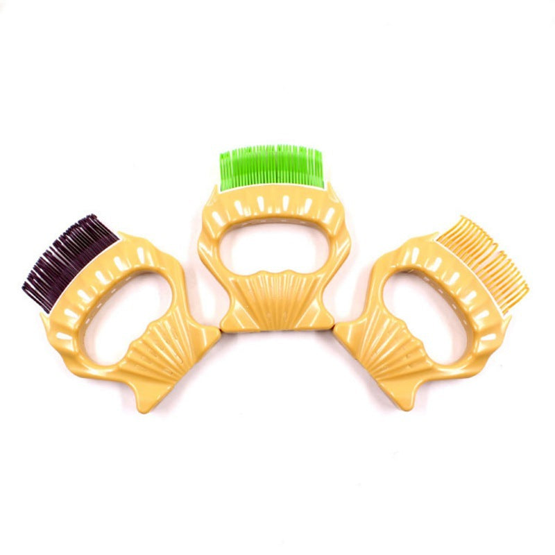 Brosse de Toilettage en Forme de Coquillage pour Animaux