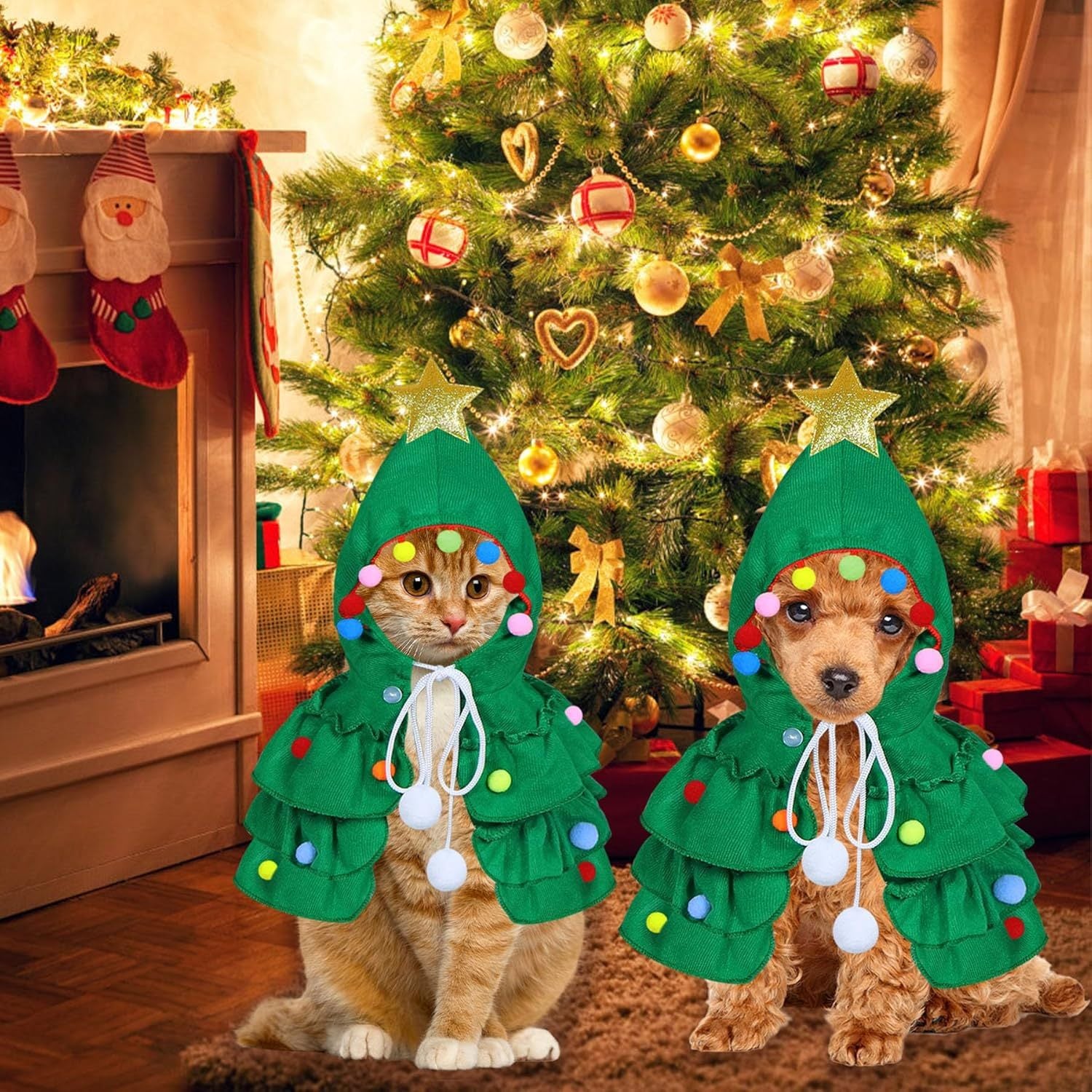 Costume de Noël pour Chat avec Étoile