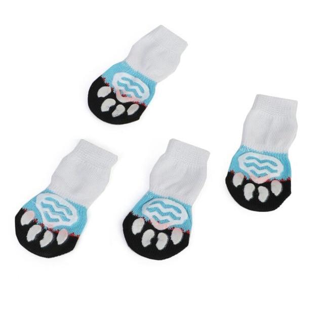 Chaussettes intérieures pour animaux de compagnie, antidérapantes, en coton, adaptées aux pattes des chiens et des chats.