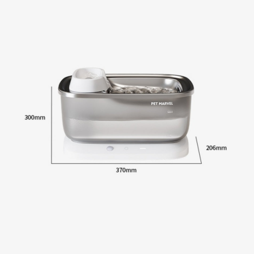 Distributeur d'eau sans fil pour animaux de compagnie, capacité 7L, design moderne et pratique pour chiens et chats.