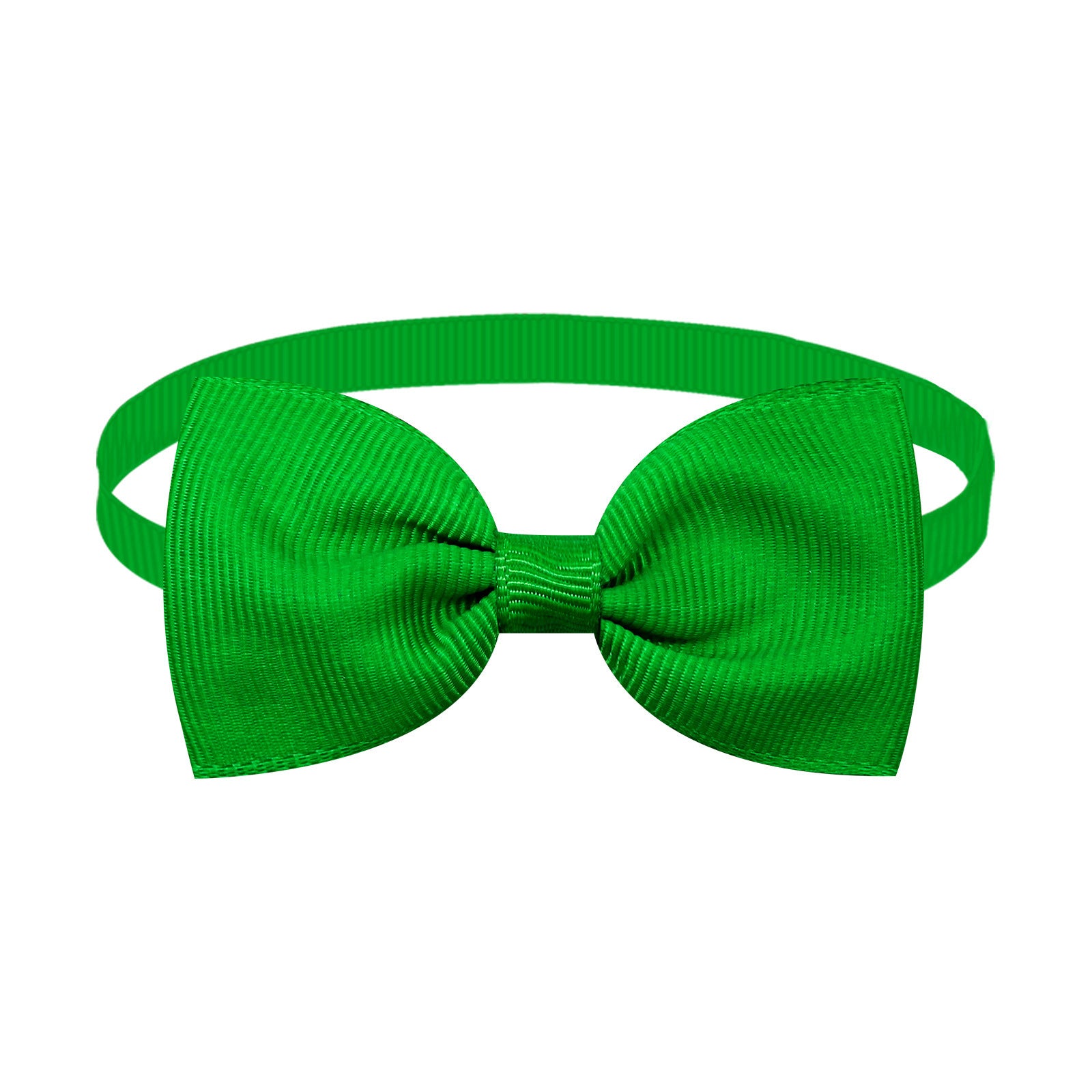 Nœud papillon ajustable vert pour chats et chiens, accessoire élégant pour animaux de compagnie.