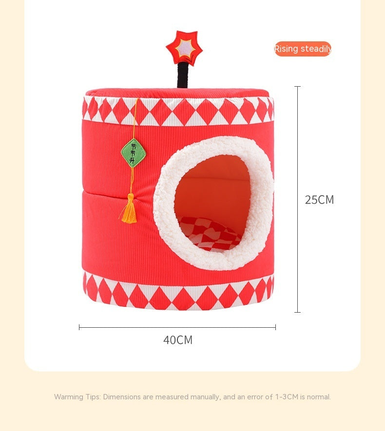 Boîte-cadeau festive Lucky Persimmon pour chat