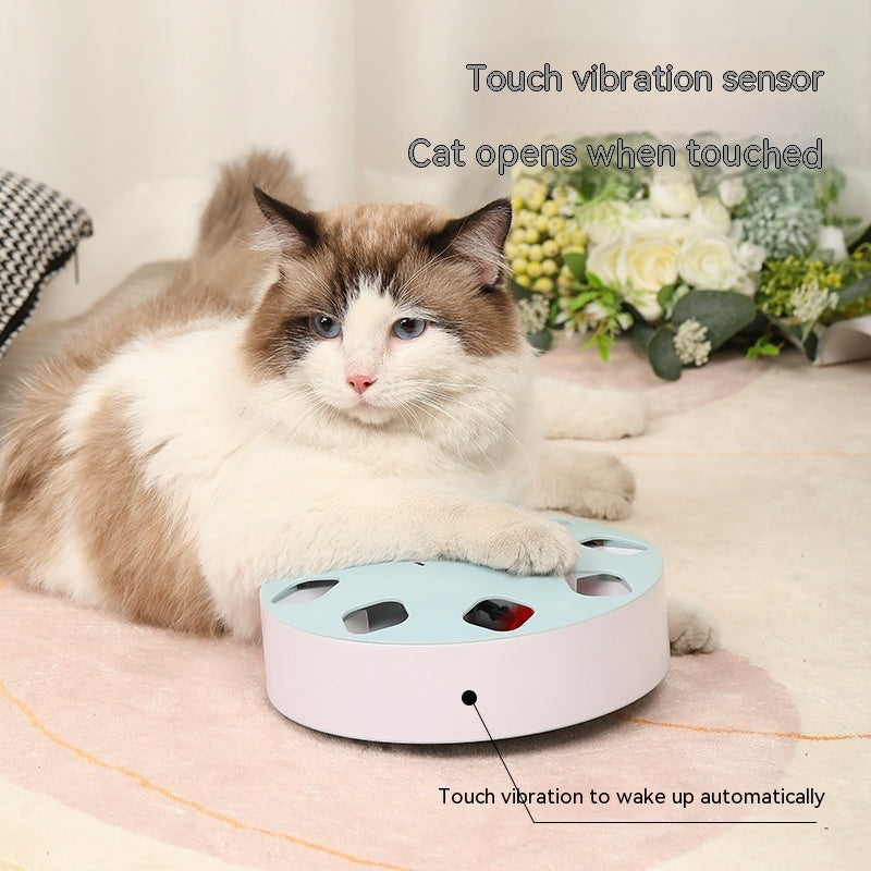Jouet à Plumer pour Chat UFO avec Lumières Rotatives