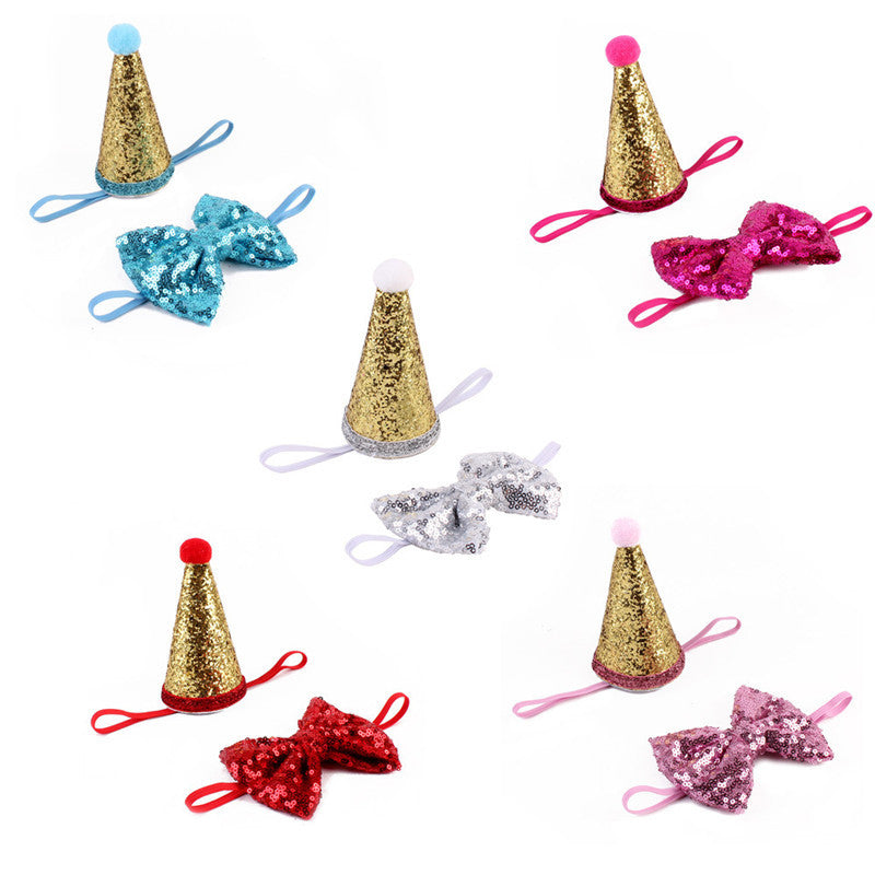 Nœuds papillon en sequins colorés pour chiens, accessoires élégants en plusieurs teintes pour animaux de compagnie.