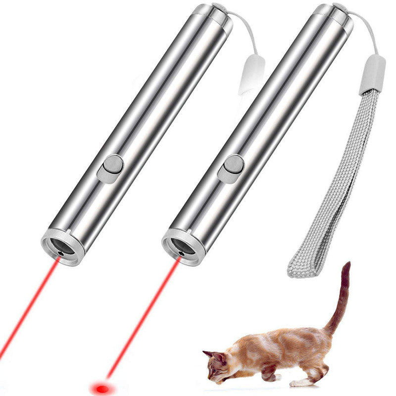 Bâton Laser Amusant pour Chats en Acier Inoxydable