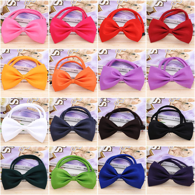 Nœuds papillon multicolores pour chiens, élégants et confortables, parfaits pour toutes les occasions.