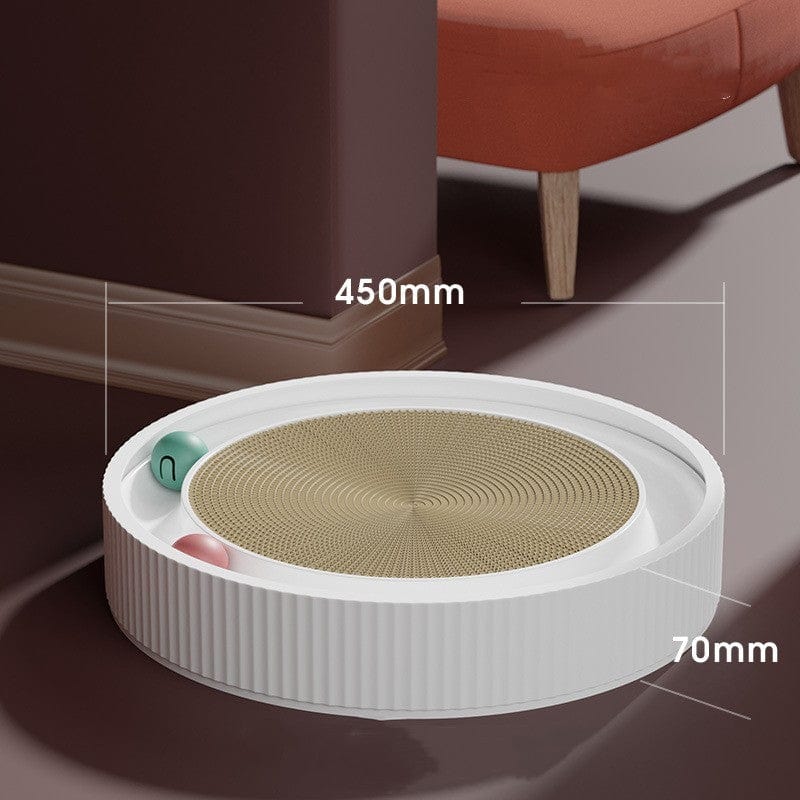 Jouet interactif pour chat en papier corrugué, dimensions 450mm x 70mm, idéal pour le jeu et l'exercice des animaux.