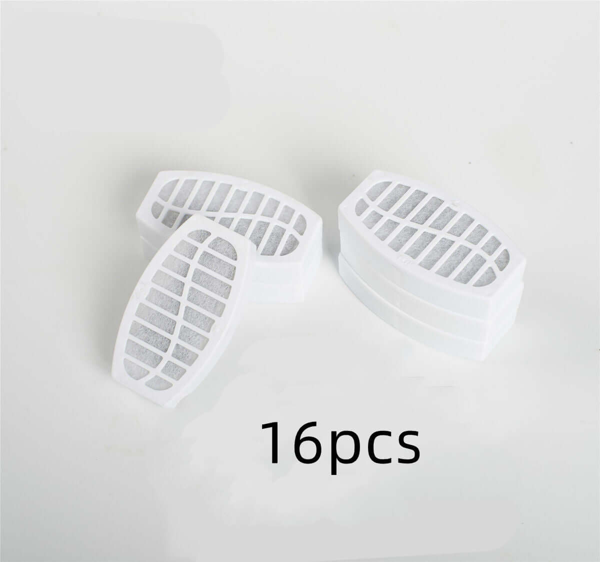 16 pièces de filtres en plastique pour fontaine à eau, conçus pour maintenir l'eau propre et fraîche.