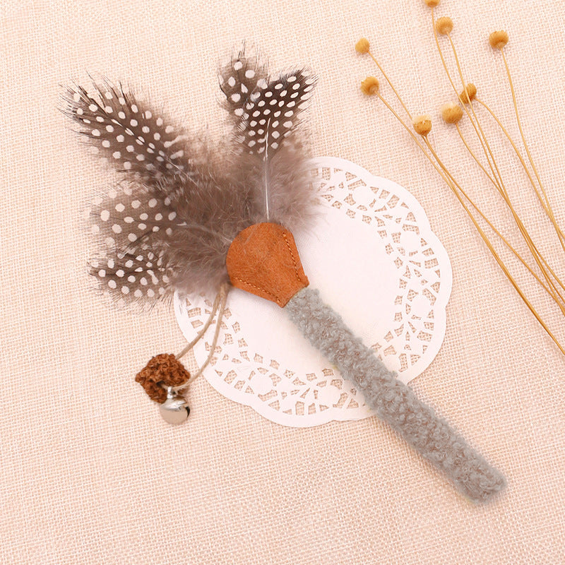 Bâtonnets à Mâcher pour Chats avec Plumes – Jouets Dentaires