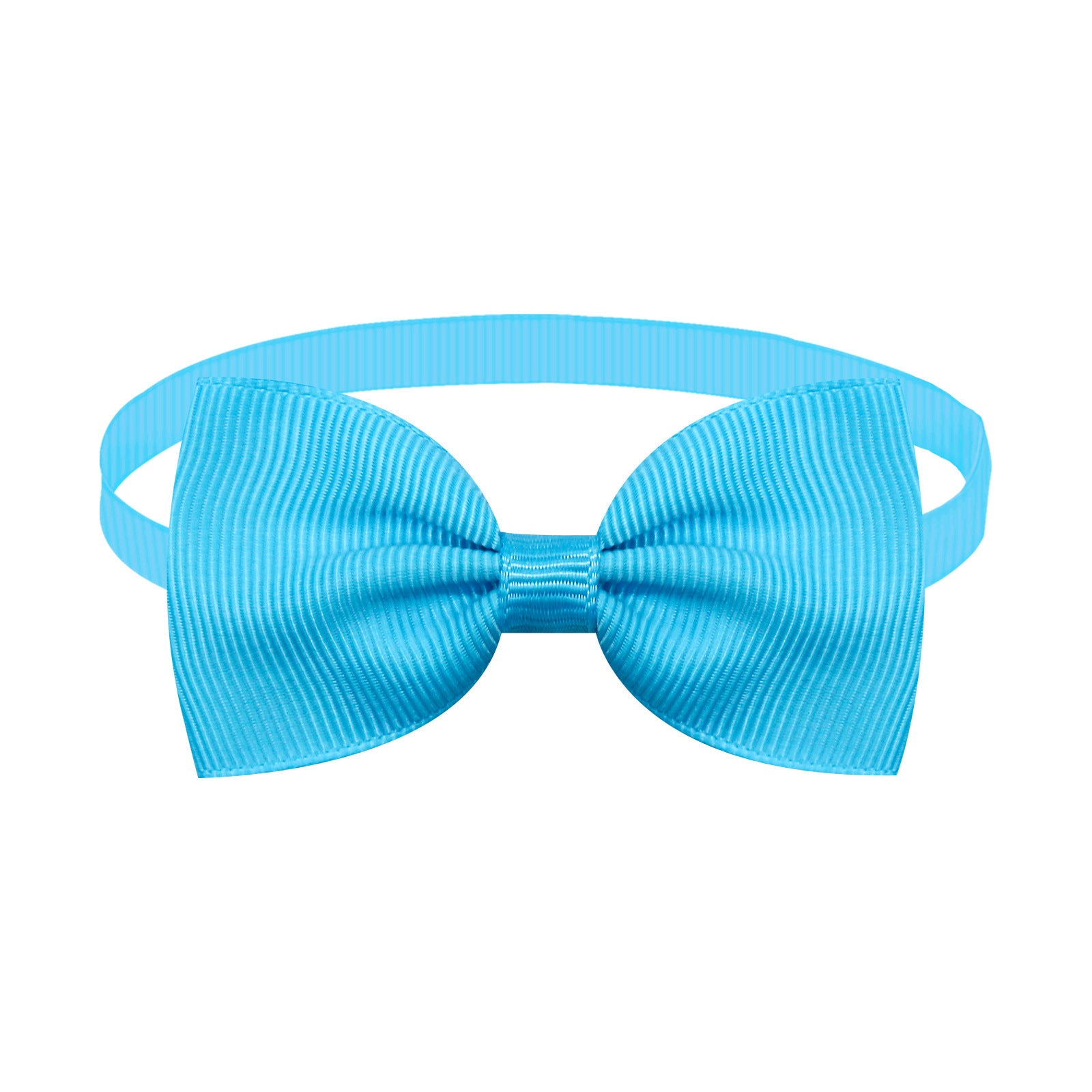 Nœud papillon ajustable en satin bleu pour chiens et chats, élégant et chic, parfait pour occasions spéciales.