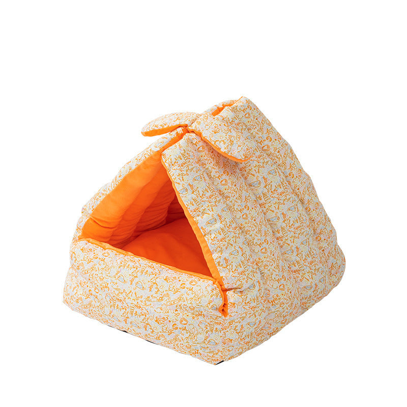 Nid Triangle Lapin - Nid Semi-Enclos pour Chiens et Chats