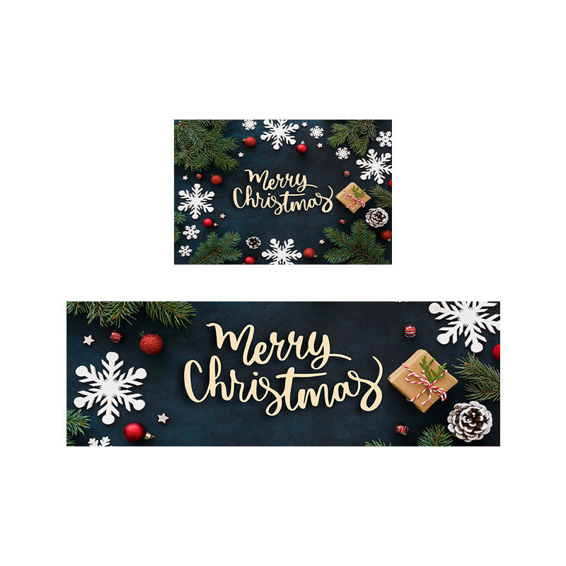 Tapis de Porte Décoratif de Noël