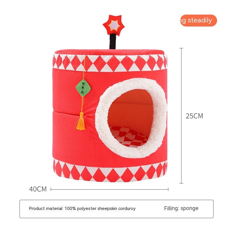 Boîte-cadeau festive Lucky Persimmon pour chat