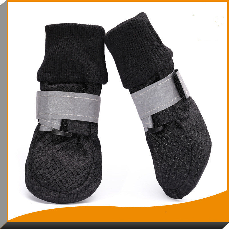 Bottes pour chiens imperméables et chaudes, idéales pour l'été et l'automne, en tissu respirant.