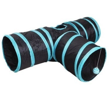 Tunnel de jeu pour chat et chiot 1.2M avec 2 fenêtres