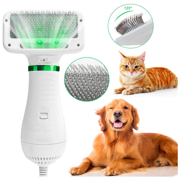 Sèche-Cheveux Électrique pour Animaux avec Peigne Chauffant
