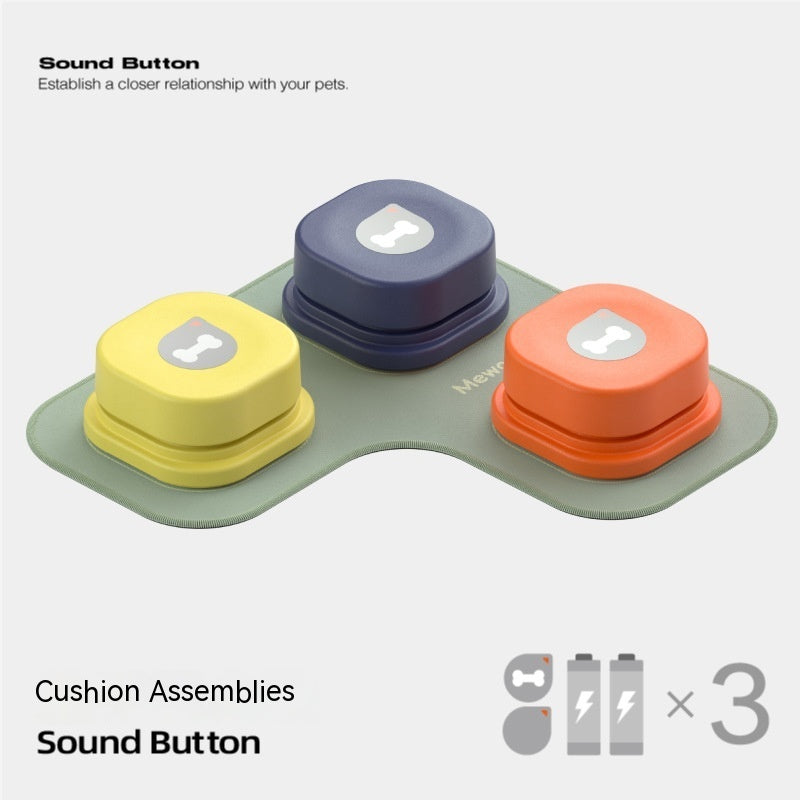 Bouton de Communication pour Animaux - 4 Couleurs