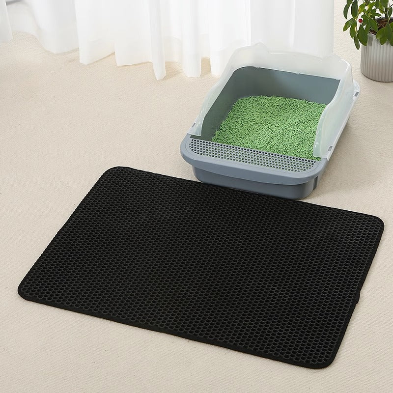 Tapis Anti Éclaboussures EVA Double Couche pour Chats