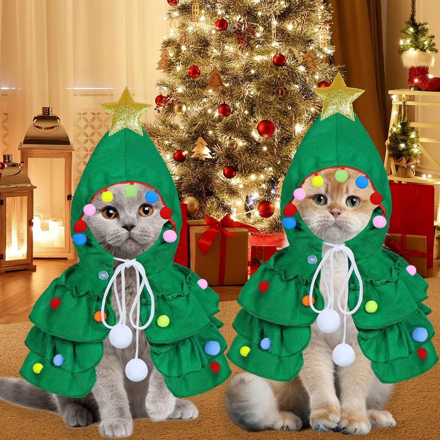 Costume de Noël pour Chat avec Étoile