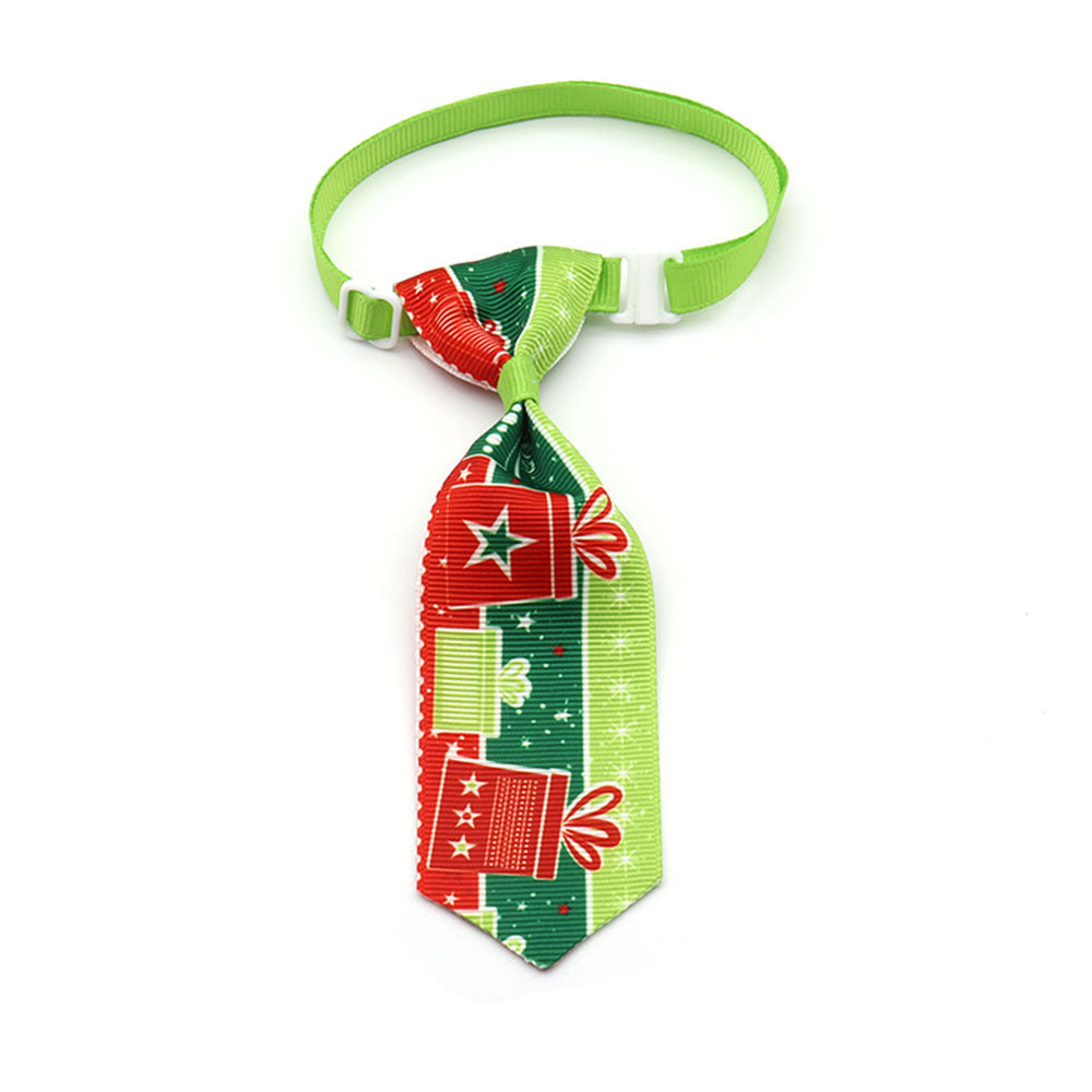 Nœud papillon de Noël coloré pour animaux, parfait pour les fêtes. Idéal comme accessoire pour chien ou chat.