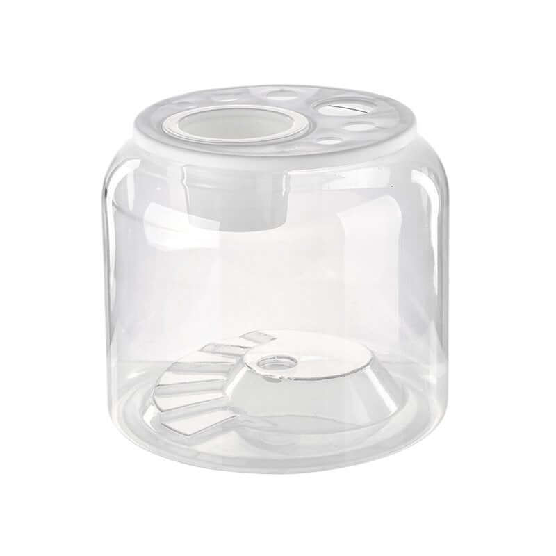 Aquarium écologique transparent conçu pour tortues, fabriqué en plastique durable, dimensions 20x22x24 cm.