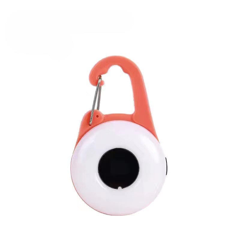 Lumière LED de Collier de Chien orange pour sécurité nocturne lors des promenades.