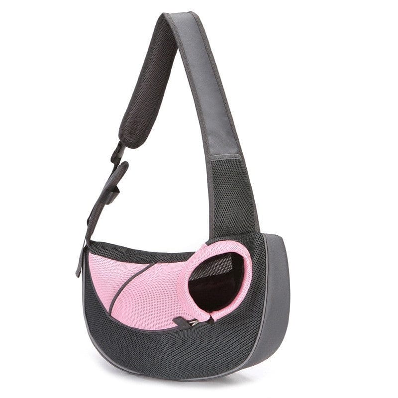 Sac à bandoulière pour chiots ultra-léger, respirant, en toile Oxford et maille, pratique et confortable.