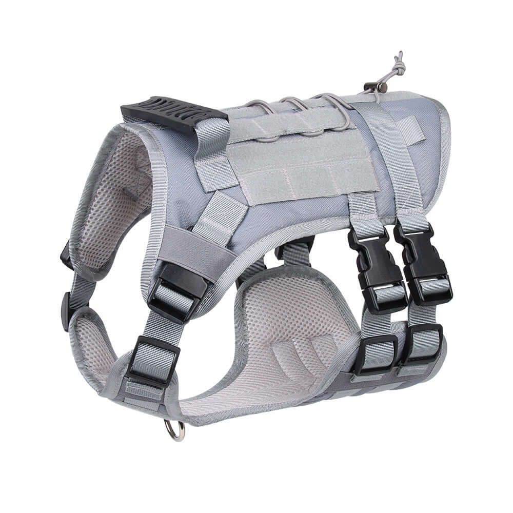 Gilet Oxford pour chien large en tissu résistant, idéal pour les aventures en plein air et la sécurité.