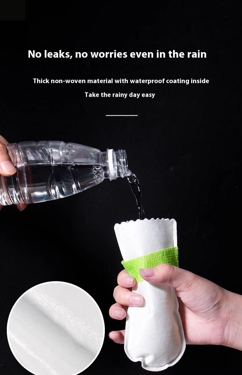 Waterproof and leak-proof non-woven material, perfect for rainy days and outdoor activities.