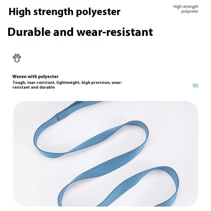 Corde de traction solide en polyester, durable et résistante, idéale pour les chiens.
