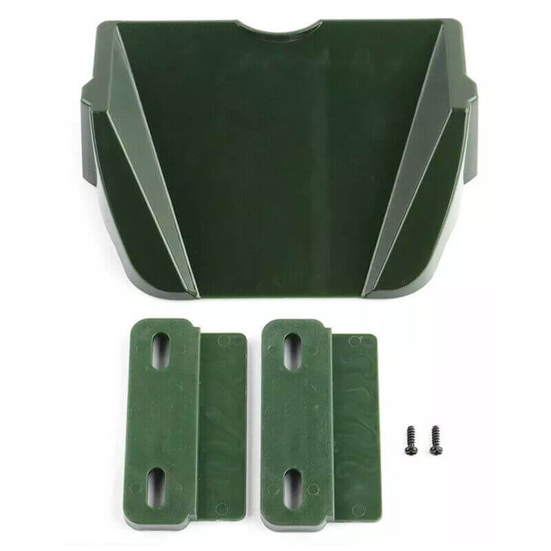 Distributeur automatique de nourriture pour poissons avec accessoires de montage en ABS vert