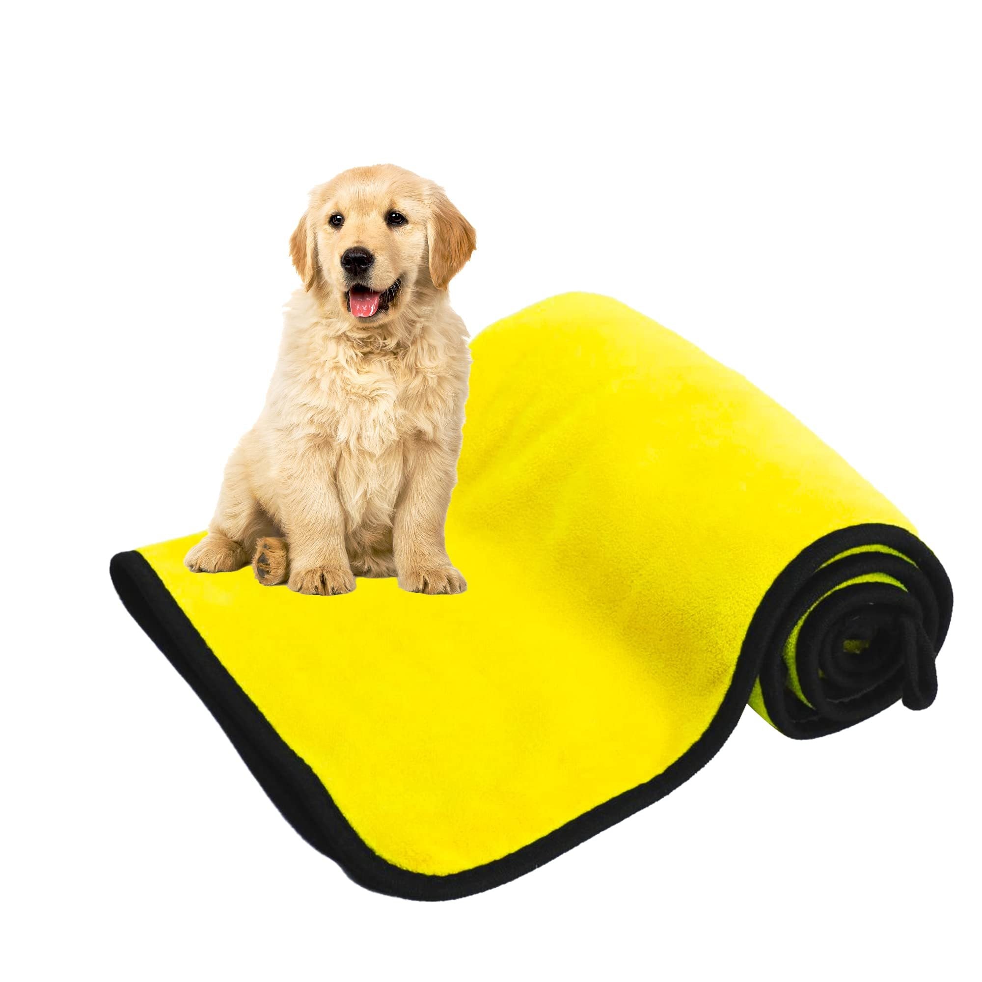 Serviette pour Chiens et Chats - Tissu Microfibre Super Absorbant