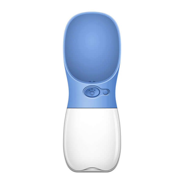Gourde d'eau portable pour animaux de compagnie avec design anti-bactérien, en matériaux écologiques.