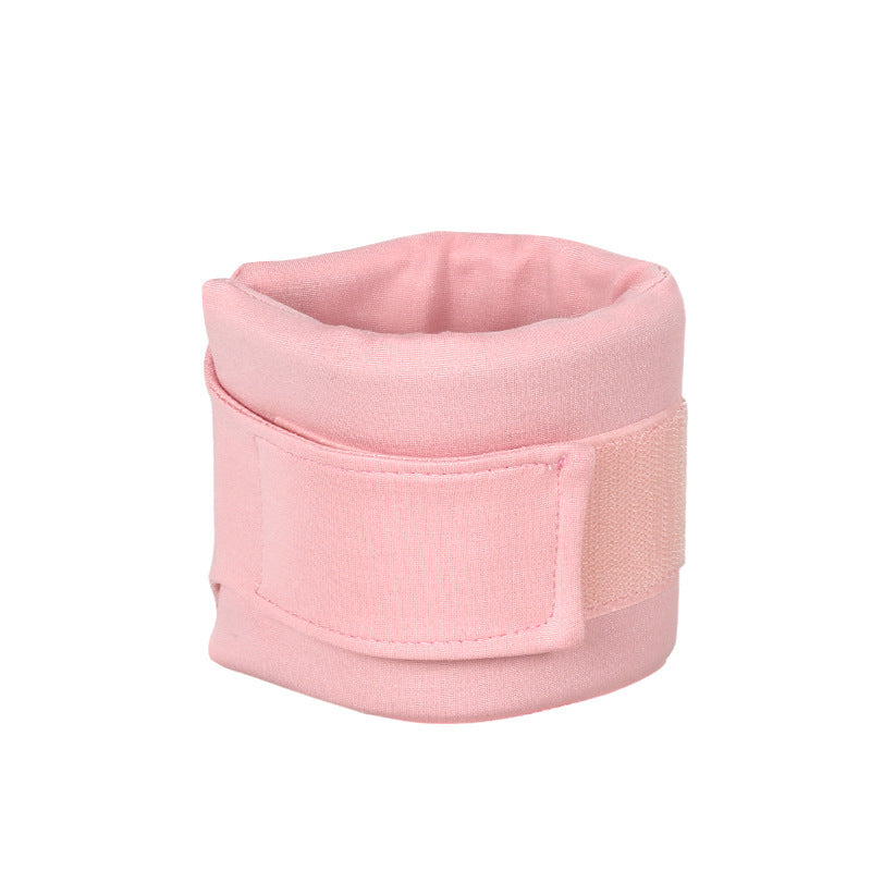 Collier de récupération souple et confortable pour chien et chat, en tissu rose.