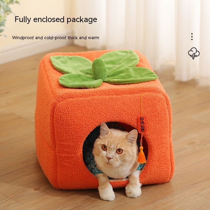 Boîte-cadeau festive Lucky Persimmon pour chat