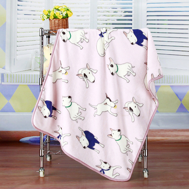 Couverture en Flanelle en Fleece Corail Imprimée