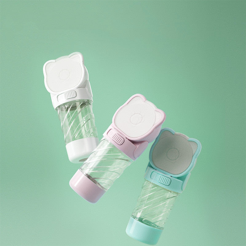 Gobelet d'eau 3 en 1 pour animaux, disponible en plusieurs couleurs, pratique pour les sorties avec votre animal.