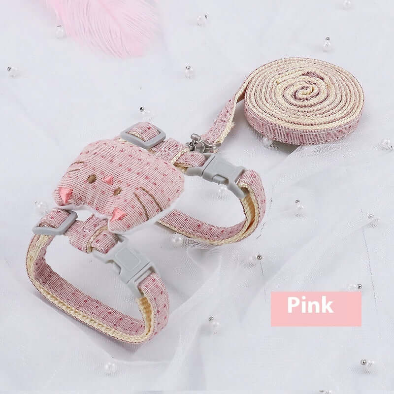 Corde à tirer pour chat en T rose, accessoire de jeu et d'exercice pour chats, durable et doux.