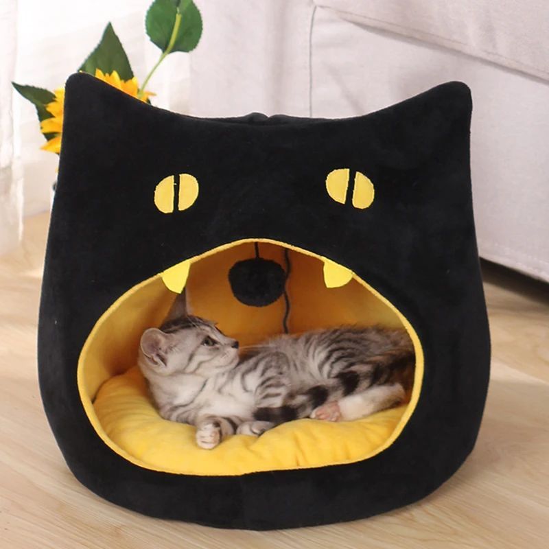 Lit Douillet en Forme de Chat pour Animaux