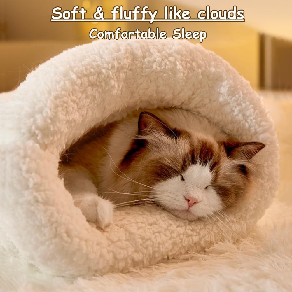 Sac de couchage pour chat d'intérieur - Douillet et chaud