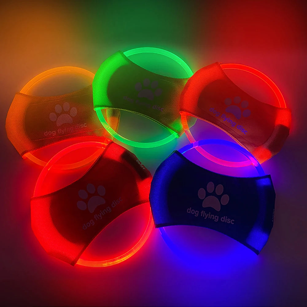 Disque Volant LED Lumineux pour Chien