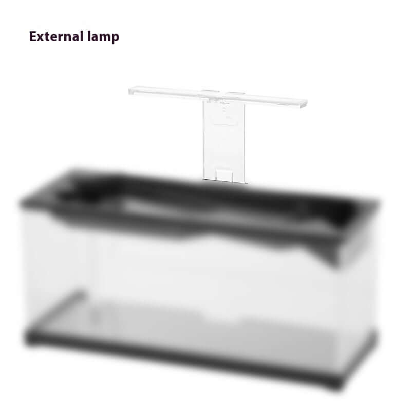 Éclairage extérieur pour aquarium en acrylique, design moderne et pratique.